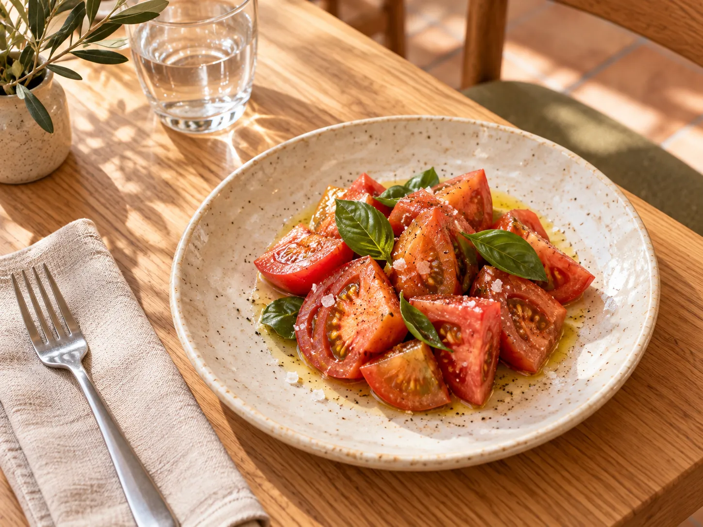 Mediterranean tomato salad
