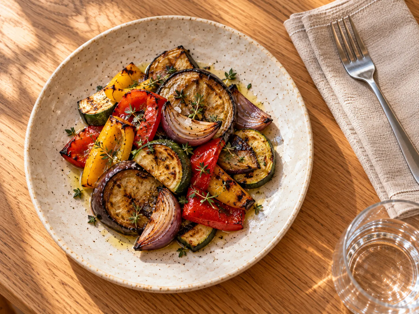 Seasonal roasted vegetables